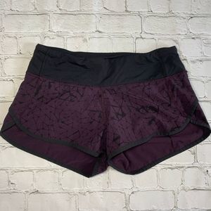 Lululemon Speed Up Shorts Black Cherry